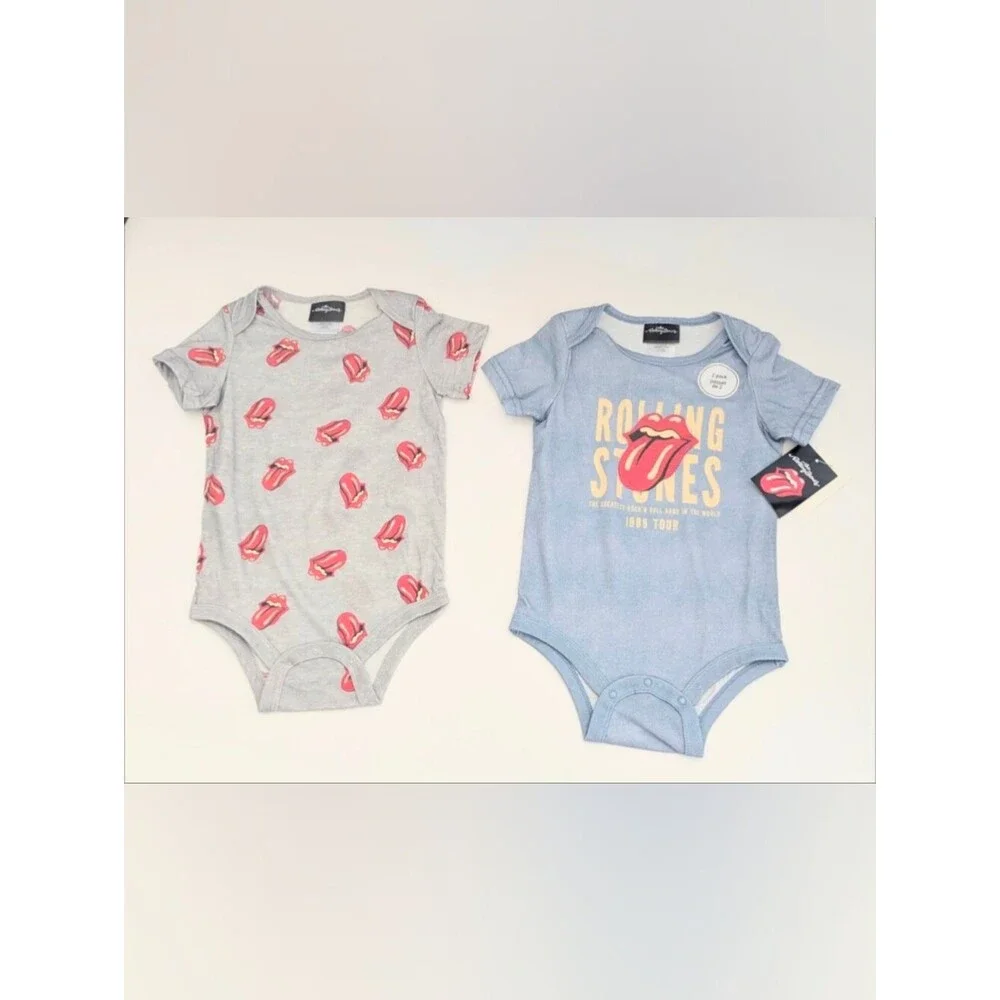 NWT Bundle of 2 Baby (18-24 Months) Rolling Stones' One-Piece Bodysuits
